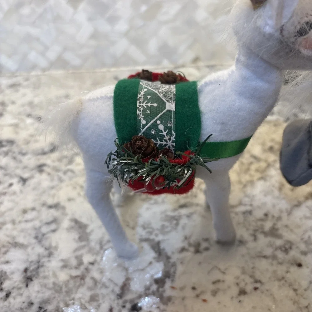 Annalee Christmas Santa and‎ Naughty Goat Dolls Damage Please read holidays